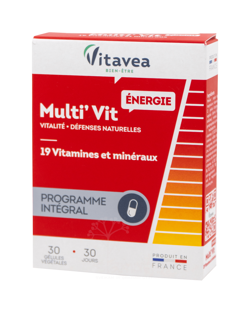 Vitavea 12 vitaminų ir 7 mikroelementai, maisto papildas