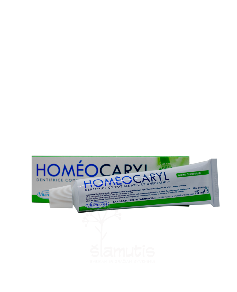 YVES PONROY laboratorijos Vitarmonyl HOMEOCARYL homeopatinė dantų pasta 