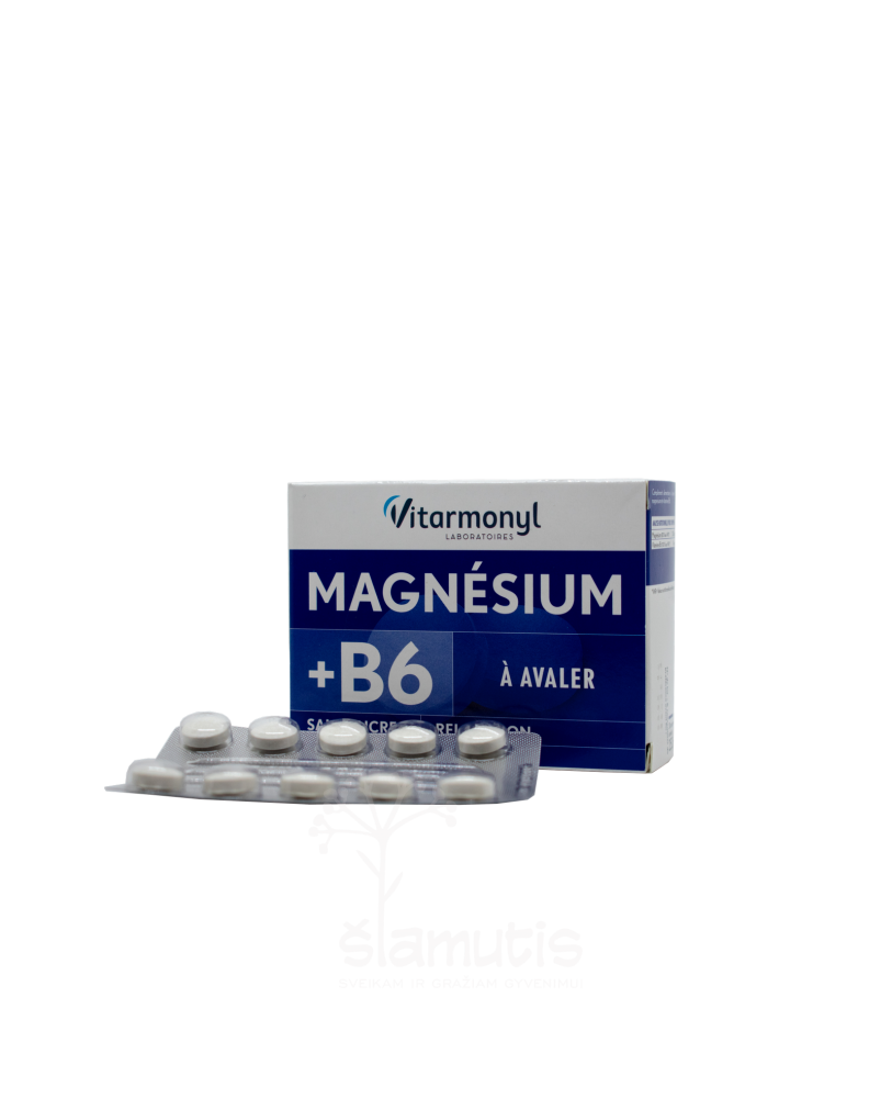 YVES PONROY Magnis + vitaminas B6, maisto papildas
