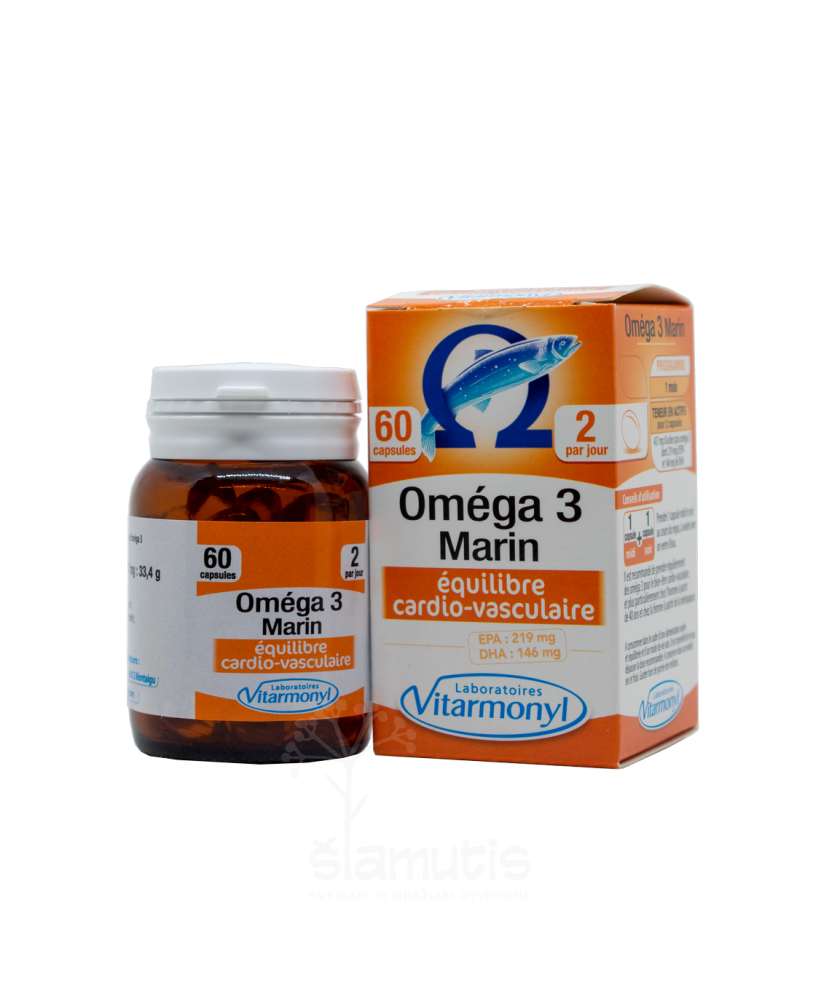 YVES PONROY Omega 3 su vitaminu E, maisto papildas