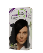 HAIRWONDER Colour & Care plaukų dažai be amoniako, spalva juoda 1, 100 ml