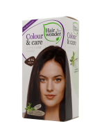 HAIRWONDER Colour & Care plaukų dažai be amoniako, spalva kaštono 4.56, 100 ml