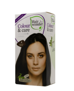 HAIRWONDER Colour & Care plaukų dažai be amoniako, vidutinė ruda 4, 100 ml