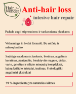 HAIRWONDER Intensive Hair Repair Anti-hairloss šampūnas slenkantiems plaukams, 200 ml - Image 4