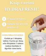 VITAVEA HYDRAFRESH be cukraus ananasų skonio, 20 tirpstančių  tablečių - Image 5