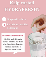 VITAVEA HYDRAFRESH be cukraus vyšnių skonio, 20 tirpstančių tablečių - Image 2