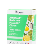 VITAVEA Artišokai, kiaulpienės, ridikai ir citrinos detoksikacijai, 10 ampulių