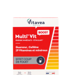 VITAVEA Gvaraninės paulinijos ekstraktas, kofeinas +19 vitaminų ir mikroelementų, 30 augalinės kilmės kapsulių