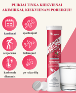VITAVEA  HYDRAFRESH Intense raudonųjų vaisių skonio, 20 tirpstančių tablečių - Image 4