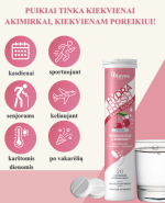 VITAVEA HYDRAFRESH be cukraus vyšnių skonio, 20 tirpstančių tablečių - Image 4
