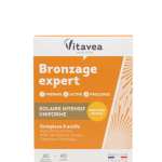 VITAVEA Bronzage expert įdegio ekspertas, 40 augalinės kilmės kapsulių