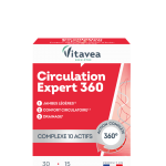 VITAVEA Expert Circulation 360° normaliai kraujotakai, 30 augalinės kilmės kapsulių