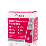 VITAVEA Lieknėjimo ekspertas, 6 veiksmai,  40  augalinės kilmės kapsulių