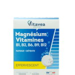 VITAVEA Magnis, vitaminai B1, B2, B6, B9, B12,  24 tirpstančios tabletės