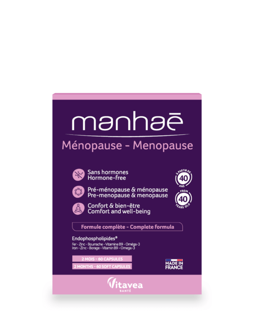 Vitavea-manhae-menopauzes-komfortui-60vnt_slamutis.lt VITAVEA Manhaé Menopauzė, klimakterinio laikotarpio harmonijai, 60 kapsulių - Image 1