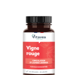 VITAVEA Raudonojo vynmedžio lapų ekstraktas 300 mg, 40 augalinės kilmės kapsulių