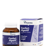 VITAVEA Confort digestif Virškinimo komfortui, 45 augalinės kilmės kapsulės
