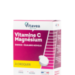 VITAVEA Vitaminai C, B6 ir magnis, 28 kramtomos tabletės