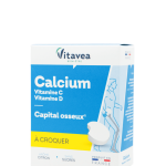 VITAVEA Kalcis + vitaminai C ir D3, 24 kramtomos tabletės