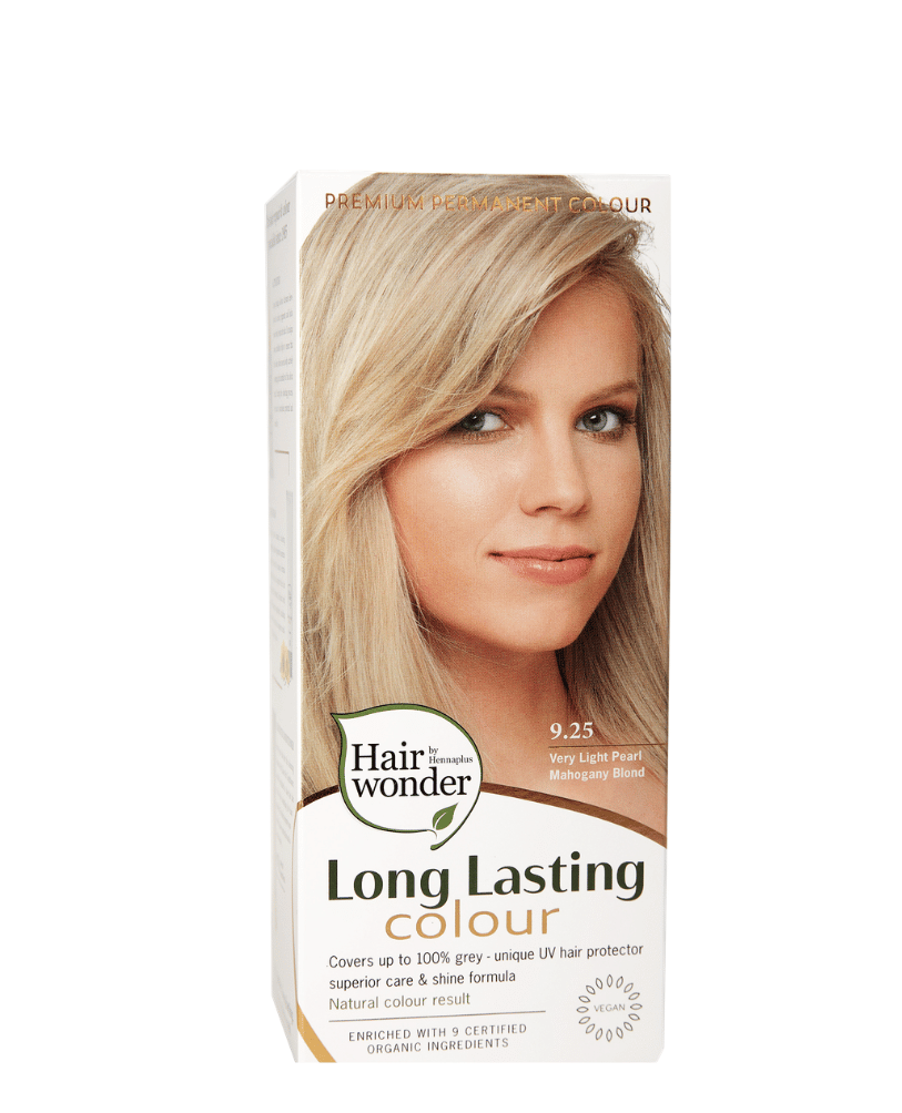 Hairwonder-ilgalaikiai-plauku-dazai-labai-sviesi-perline-raudonmedzio-blondine_slamutis.lt HAIRWONDER Ilgalaikiai plaukų dažai, spalva labai šviesi rausvo perlinio atspalvio blondinė 9.25 - Image 1