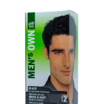 HENNAPLUS „Men’s Own Colour“ plaukų dažai vyrams, spalva juoda 1