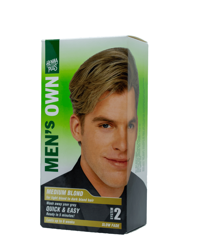 Hennaplus-plauku-dazai-vyrams-vidutinis-blondinas_slamutis.lt HENNAPLUS „Men’s Own Colour“ plaukų dažai vyrams, spalva vidutinis blondinas 7 - Image 1