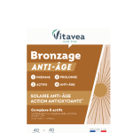 VITAVEA Bronzage Anti-age, 40 augalinės kilmės kapsulių