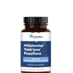 VITAVEA Melatonine Valeriane Passiflore, 40 augalinės kilmės kapsulių