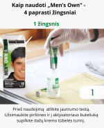 HENNAPLUS „Men’s Own Colour“ plaukų dažai vyrams, spalva tamsi ruda 3 - Image 4