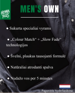HENNAPLUS „Men’s Own Colour“ plaukų dažai vyrams, spalva tamsi ruda 3 - Image 2