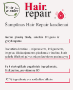 HAIRWONDER Hair Repair šampūnas kasdieniam naudojimui, 200 ml - Image 4